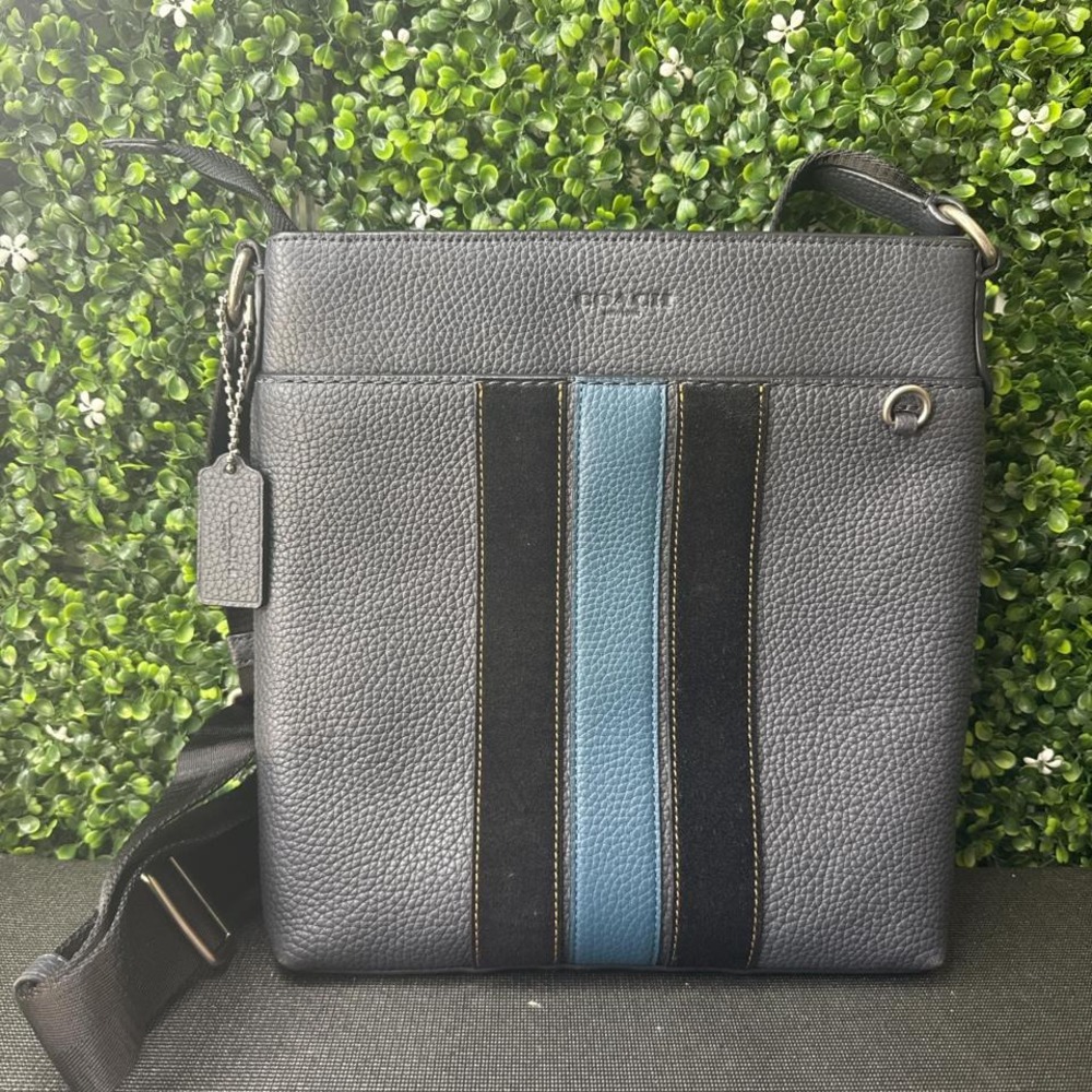 Coach Metropolitan Slim Messenger Varsity Stripe Law Enforcement Police Cop